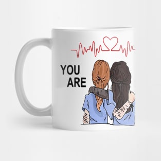 Nurse besties you are my person shirt Mug